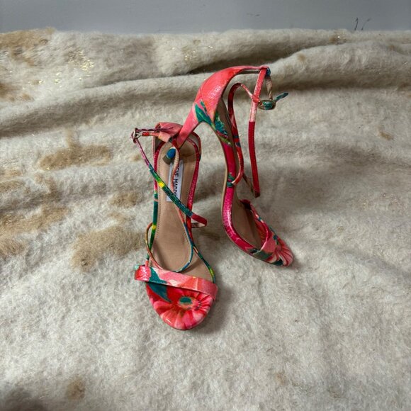 Steve Madden Multicolor Feliz Heeled Sandal Size 7 - Picture 1 of 8